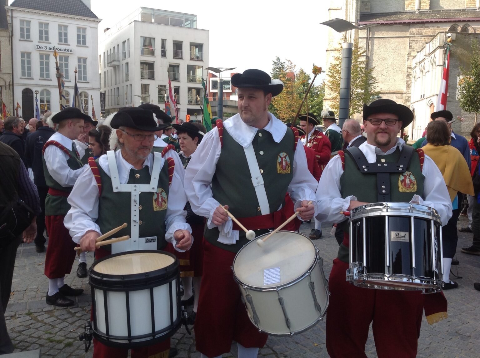 Drumband in de straat
